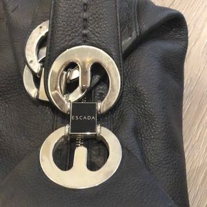 Escada Leather Black Leather Bag
